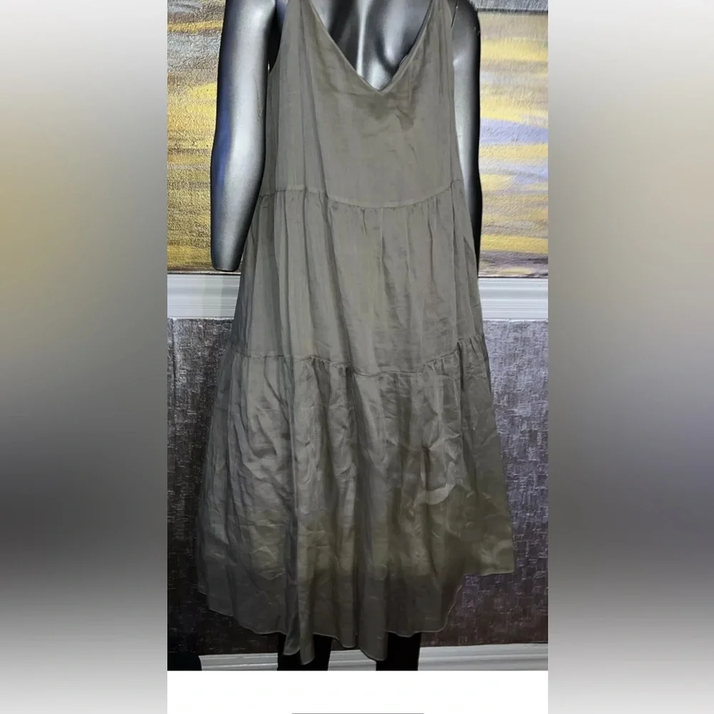 Lafayette 148 New York Hartford Tiered Cotton Midi Sundress MSRP $898 New XL - Picture 5 of 8